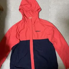 adidas NEO アディダス フード ナイロンジャケット M 赤 紺