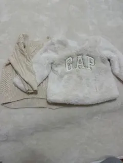 GAP ニット 　トップス12-18ヶ月 ホワイト