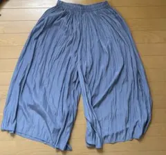 ハニーズ スカート風ワイドパンツ　青色