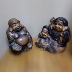 恵比寿 大黒天 銅製 置物 木箱入り 二体セット - メルカリ