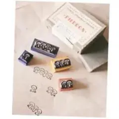 きのこデザイン スタンプ 3個セット