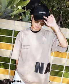 ナップタイムnaptime. Nissy 西島隆弘　Tシャツ　ブラック　ベージュ 2025年最新】nissy naptime tシャツの人気アイテム - メルカリ