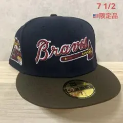 NEWERA 海外　別注　アトランタ　ブレーブス　サイドパッチ　59fifty