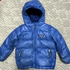 パタゴニア フード付きダウンジャケット 青