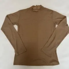 GUハイネック長袖トップス M ベージュ系のサムネイル