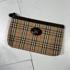 バーバリー ポーチ ノバチェック ハンドバッグ コスメ 旅行 シャドーホース