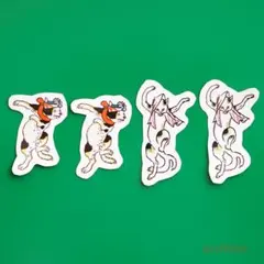 シールタイプステッカー（4枚セット）　歌川国芳　踊る猫又1／2