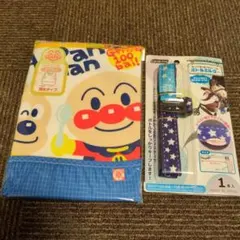 アンパンマン お食事エプロン(袖なし)と ボトルホルダー