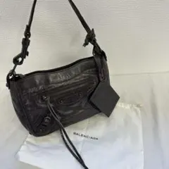BALENCIAGAバレンシアガ ショルダーバッグ ブラウン レザーのサムネイル