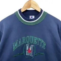 《USA製》オールドチャンピオン 90s 刺繍 マーケット カレッジ スウェット