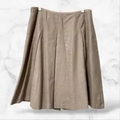 【L&Beautiful】フレアスカート ひざ丈 キレイめ 上品 シンプル 下