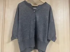 Chez toi 半袖 カーディガン グレーのサムネイル