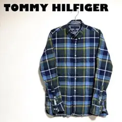 限界価格⭐︎TOMMY HILFIGER 長袖シャツ チェック柄 サイズL
