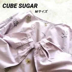 CUBE SUGAR　刺繍ブラウス　花柄　ボタニカル　ゆったり　春　Мのサムネイル