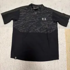 Under Armour ベースボールシャツ YXL ブラック/カモフラージュ