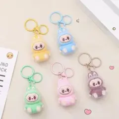LABUBU ラブブ キーホルダーブラウン2個セット