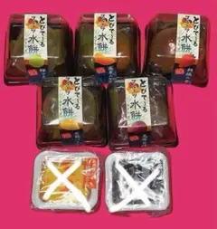スクイーズ】とびで～るフルーツ水餅4個&のび～る豆大福&香るのび～る