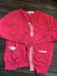 GLOBAL WORK ピンク カーディガン M