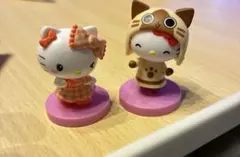 ハローキティ チョコエッグ モンスターハンターキティ　平成アイドル風キティ　2個