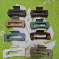 ヘアクリップ 8個セット カラフル