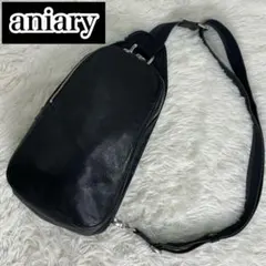 美品 アニアリ ボディバッグ aniary レザー ワンショルダーバッグ
