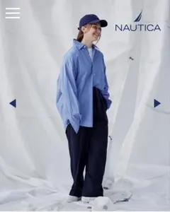 NAUTICA ライトブルー ビッグシャツ