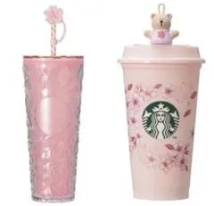 スターバックスSAKURA2026タンブラー　リユーザブルカップベアリスタセット
