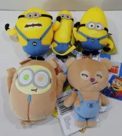 ミニオン　ミニオンとティムのぬいぐるみ5体セットのサムネイル