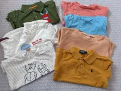 子ども服 まとめ売り 半袖Tシャツ 100 ポロシャツ プティマイン 虫　恐竜