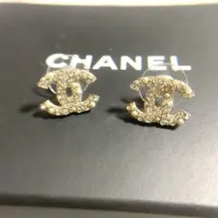 CHANEL CCロゴ クリスタル パール ピアス
