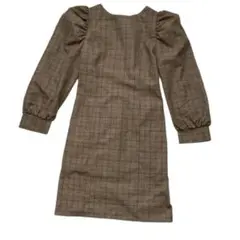 【A3241】ems excite/バックリボンワンピース/Fサイズ/チェック