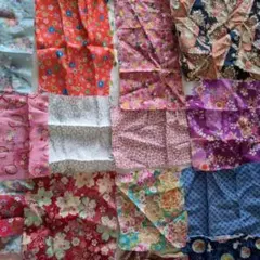 和風多色花柄布地 はぎれセット