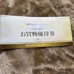 ヤマダ株主優待　6枚お買い物優待券