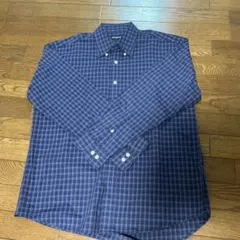 【UNIQLO】OLD UNIQLO M ネイビー チェック柄 90s〜00s