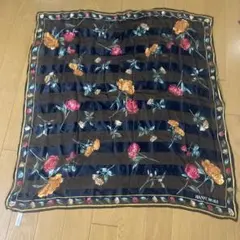 HANAEMORI 花柄 スカーフ モリハナエ　シルク100% 大判