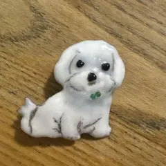 ★七宝焼★ワンちゃん ブローチ マルチーズ　犬
