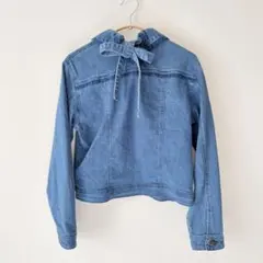 axes femme アクシーズファム レース デニム ジャケット M ブルー