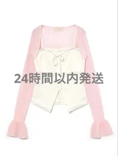 トップス andmary Kiki lace cardigan set tops ANDMARY】Kiki lace cardigan set tops