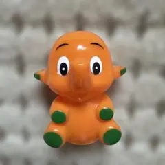 平成レトロ　サトちゃん 指人形 ソフビ オレンジ フィギュアのサムネイル