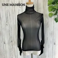 UNE MANSION ＊ ハイネック シアー メロー ロングTシャツ