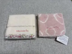 【新品】Afternoon Tea ハンカチセット クリーム色 ・ピンク色