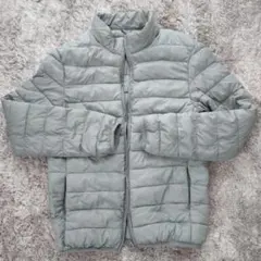 グレー 軽量ダウンコート　子供用