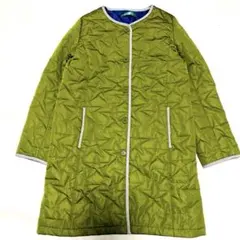 キルティングロングジャケット