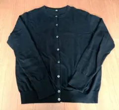 UNIQLO ブラック 綿カーディガン Lサイズ