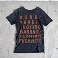 KSUBI ツビ　メッセージ　カットソー　Tシャツ ネイビーのサムネイル