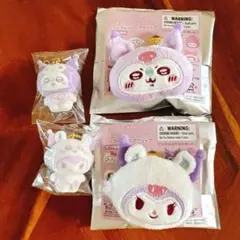 サンリオ×ちいかわ シークレットフロッキーマスコット　ヘアクリップ　モモンガ等