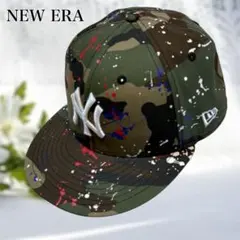NEW ERA キッズ キャップ カモ 55.8cm ヤンキース