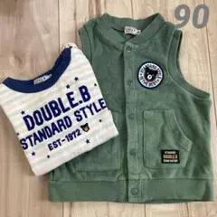 ダブルビー　カットソー&ベスト