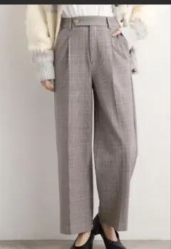 【grove】あったか裏起毛かっこよさも穿き心地も叶えるパンツ　グレー系　M