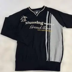 極美品　Munsingwear Gland-Slam Vネックニット L メンズ